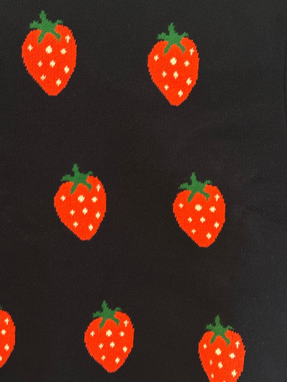 & OTHER STORIES | Strawberry Short Sleeve Sweater In Navy w/ Strawberry Jacquard - Picture 10 of 10
